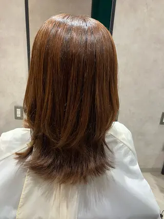 セミロング マンツーマン施術 ISSHKIのヘアスタイル