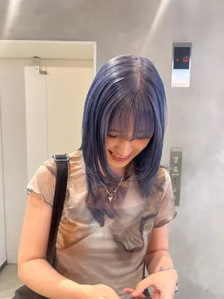 ミディアム ボブ/ベージュ/ パーマ🪿近森ゆいのヘアスタイル