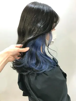 セミロング カラー 横山 奈央のヘアスタイル