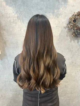 ロング 切りっぱなしボブ特化 美容師/杏実のヘアスタイル