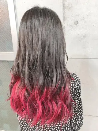 ロング カラー 髪質改善色素改善特化 keiのヘアスタイル