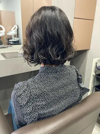 ショート パーマ ロングパーマ木村 ボブパーマのヘアスタイル