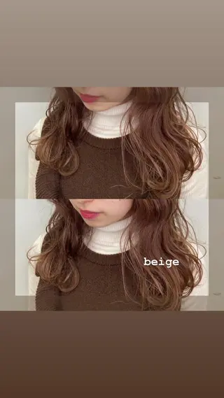 セミロング カラー ヘアアレンジ 🌻Insta指名 NO.1🌻Shoのヘアスタイル