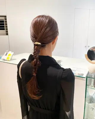 ロング ヘアアレンジ loely 💞miyuのヘアスタイル