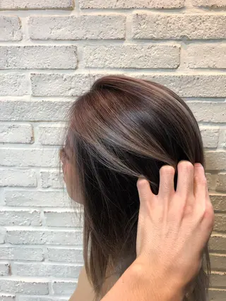 セミロング 大人艶カラー/ ショートカット　辻岡のヘアスタイル