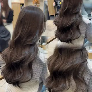 ロング 韓国ヘア🤍🇰🇷 ‪🫶🏻吉満のヘアスタイル
