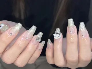 ネイル ki🍒🍒 ki ツルツルネイルのネイルデザイン