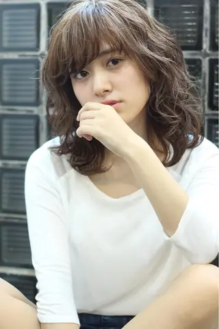 ミディアム カラー ☆est hair☆ 新宿ナプラスタジオのヘアスタイル