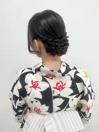 ロング ヘアアレンジ ヘアセットサロン /上坪愛美のヘアスタイル