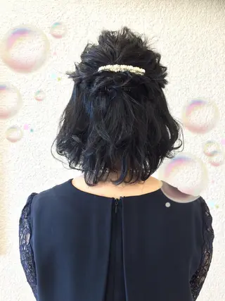 ミディアム ヘアアレンジ 高橋恵🌈生え癖改善 ウルフ/レイヤーのヘアスタイル