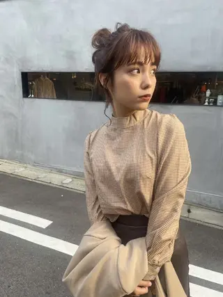 セミロング カラー 久富 雄二朗のヘアスタイル