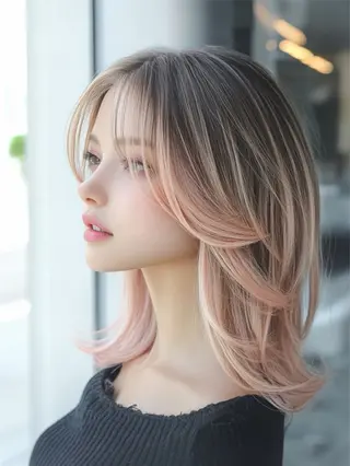 ロング Glimpse大濠店 髪質改善/福岡大濠のヘアスタイル