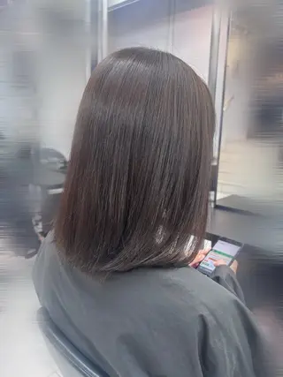 セミロング パーマ リコ🪐ストレート パーマモデル募集のヘアスタイル