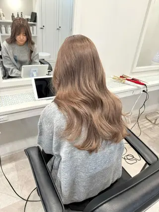 ロング カラー ヘアアレンジ SALOWIN京都河原町Suite店所属・外国人風レイヤー/ ハイトーンSHUのヘアスタイル