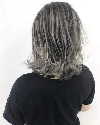 ミディアム 髪質改善カットカラー 小岩🌈くぼのヘアスタイル