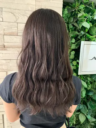 ロング 韓国ヘア×ハイトーン AYA💫のヘアスタイル