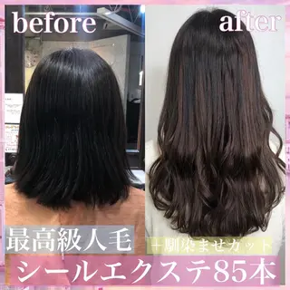 ロング カラー パーマ ヘアアレンジ 八巻 晴香のヘアスタイル