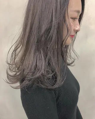 セミロング カラー ヘアアレンジ せこぐち まいのヘアスタイル