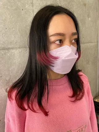 ロング カラー Yahiko ハイトーンのヘアスタイル