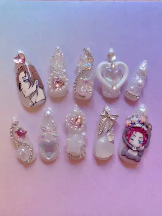 ネイル シェアサロンLei.g(レイジー)所属・3Dアートネイル💗 都築レナのネイルデザイン