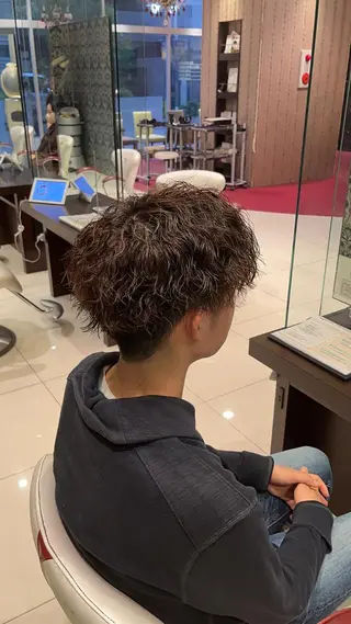 パーマ メンズ 12月空きあり 上野颯太のヘアスタイル