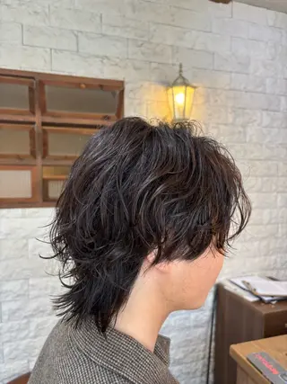 ロング パーマ メンズ 🕊️Ayaka メンズパーマのヘアスタイル