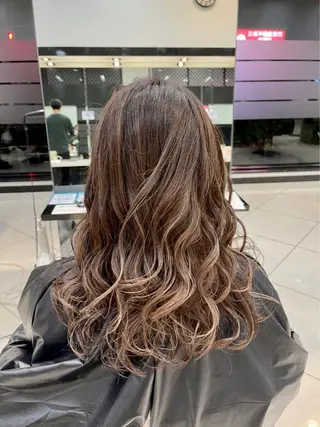 セミロング カラー パーマ Men's hair salon First 中百舌鳥店所属・First なかもず 店 YUKIのヘアスタイル