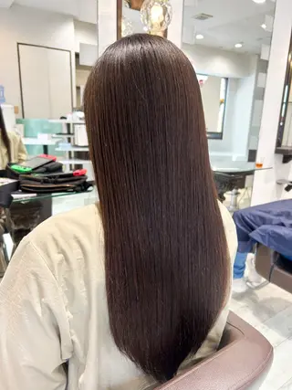 ロング 花澤 文子のヘアスタイル