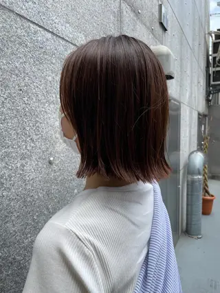 ミディアム 🌫️縮毛矯正/髪質 改善/ゆずる🌫️のヘアスタイル