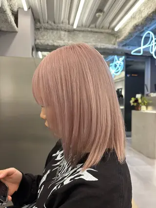 ミディアム カラー 名古屋/デザイン/ ブリーチ/松井亮磨のヘアスタイル