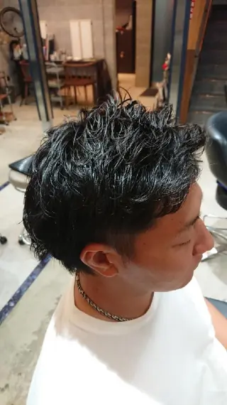 メンズ パーマ 浅野  勇貴のヘアスタイル