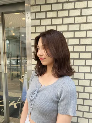 カラー 韓国ヘア AINA🐱のヘアスタイル