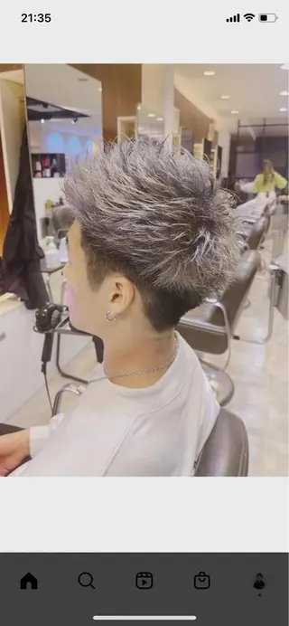 ショート メンズ メンズパーマ/難波/ 心斎橋　室園亮佑のヘアスタイル