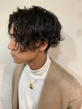 パーマ メンズ 深沢 秀のヘアスタイル