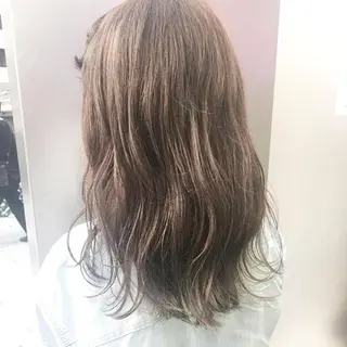 セミロング カラー 竹内啓太 ボブのヘアスタイル