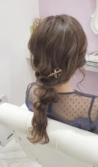 セミロング ヘアアレンジ ナカシマ  アユミのヘアスタイル