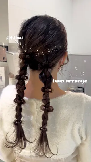 ヘアアレンジ RENA/艶カラー /アレンジ/髪質改善のヘアスタイル