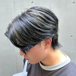 ショート カラー メンズ ブリーチ/カラー /艶髪 🎀おぐりンのヘアスタイル