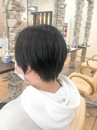 ショート 地毛風ストレート ⚡️下ノ村柊斗⚡️のヘアスタイル