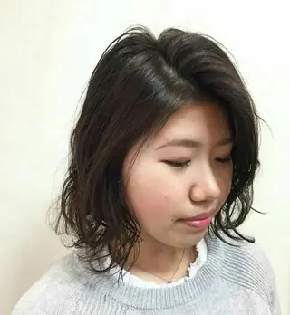 ミディアム パーマ ヘアーズ　ゼロ所属・❤️ヘアーズ ゼロ❤️のヘアスタイル