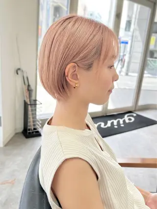 ショート 🌈ショートボブ⚪︎ 暖色🌈村山武史のヘアスタイル