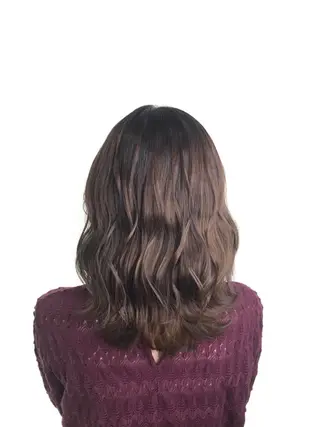 セミロング 澤 幸梨愛のヘアスタイル