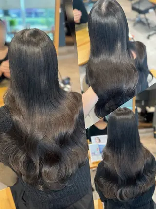 ロング カラー 宮本 優のヘアスタイル