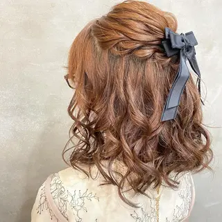 セミロング まつパ・ヘアセット ♡Chinami♡のマツエク・マツパデザイン