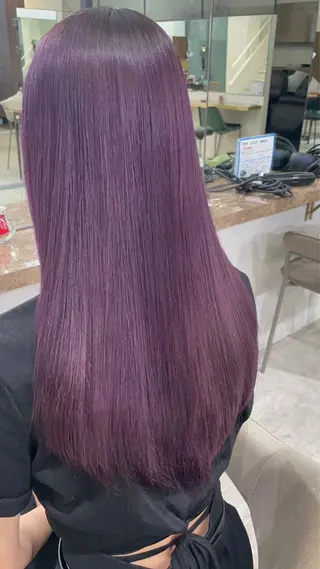 ロング カラー ⭐️似合わせボブ 縮毛矯正⭐️かえでのヘアスタイル