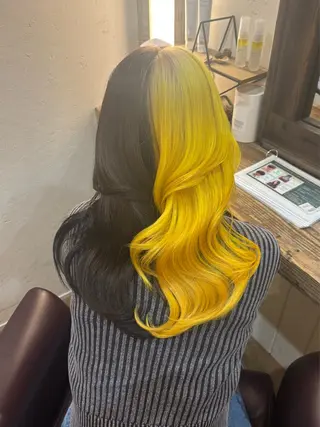 ロング GO TODAY SHAiRE SALON横浜店所属・ブリーチ/個室サロン /横浜駅/金光秀斗のヘアスタイル