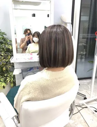 ショート 白髪ぼかしハイライト 白髪ぼかしカラー中澤のヘアスタイル