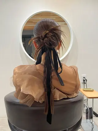 ヘアアレンジ 下石怜子/レイヤー/ 透明感カラーのヘアスタイル