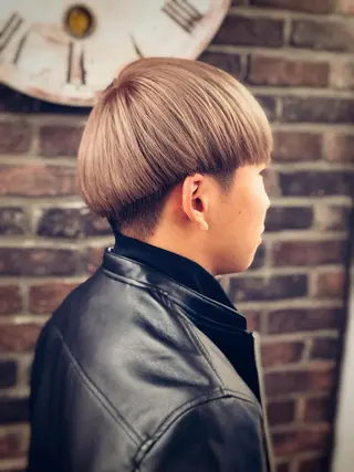 ショート カラー メンズ ✖️リーアキト LEEAKITO✖️のヘアスタイル