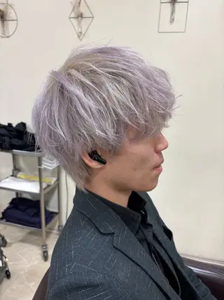 カラー メンズ 大人パーマ特化 心斎橋本町/えざわのヘアスタイル